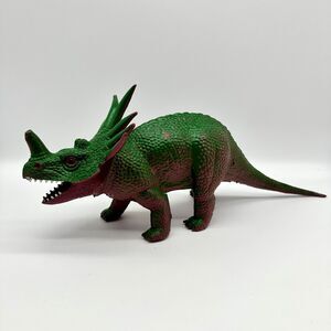 Vintage 1986 Dormei Styracosaurus Dinosaur Plastic Figure Toy